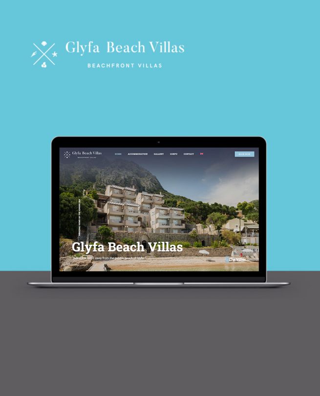 Κατασκευή Ιστοσελίδας Ενοικίασης Βίλας filox projects glyfa beach villas homepage