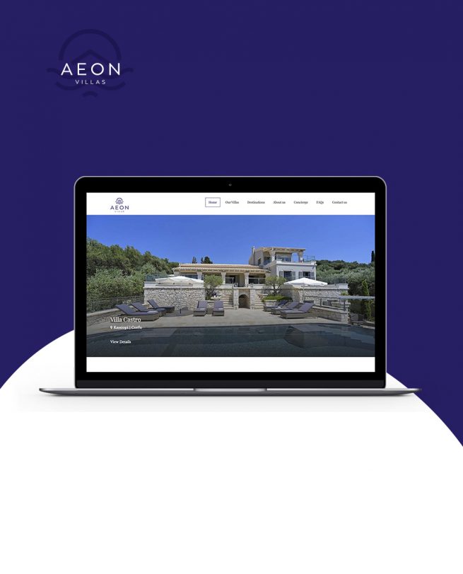 filox projects aeon villas corfu Κατασκευή Ιστοσελίδας Πολυτελούς Διαμονής